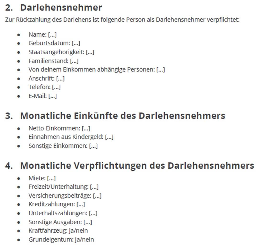 Formular mit Abfrage von Name, Daten und Einkommensverhältnissen zum Kreditantrag bei N26