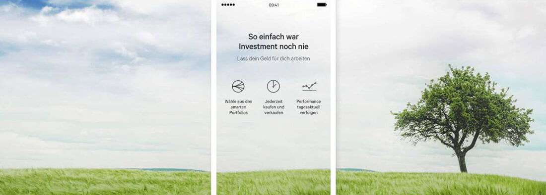 Handy mit N26 Invest auf dem Screen