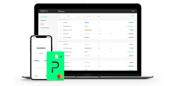 Penta mit Buchhaltungsintegration, API-Schnittstelle, virtuellen Konten, Massenzahlungen und Factoring Penta mit Buchhaltungsintegration, API-Schnittstelle, virtuellen Konten, Massenzahlungen und Factoring