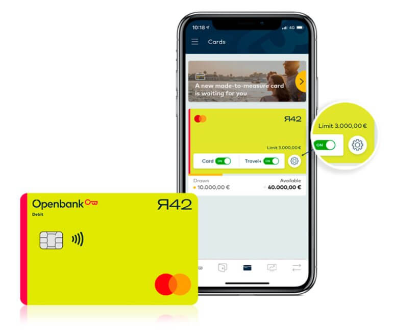 Im Bild die r42-Card der Openbank