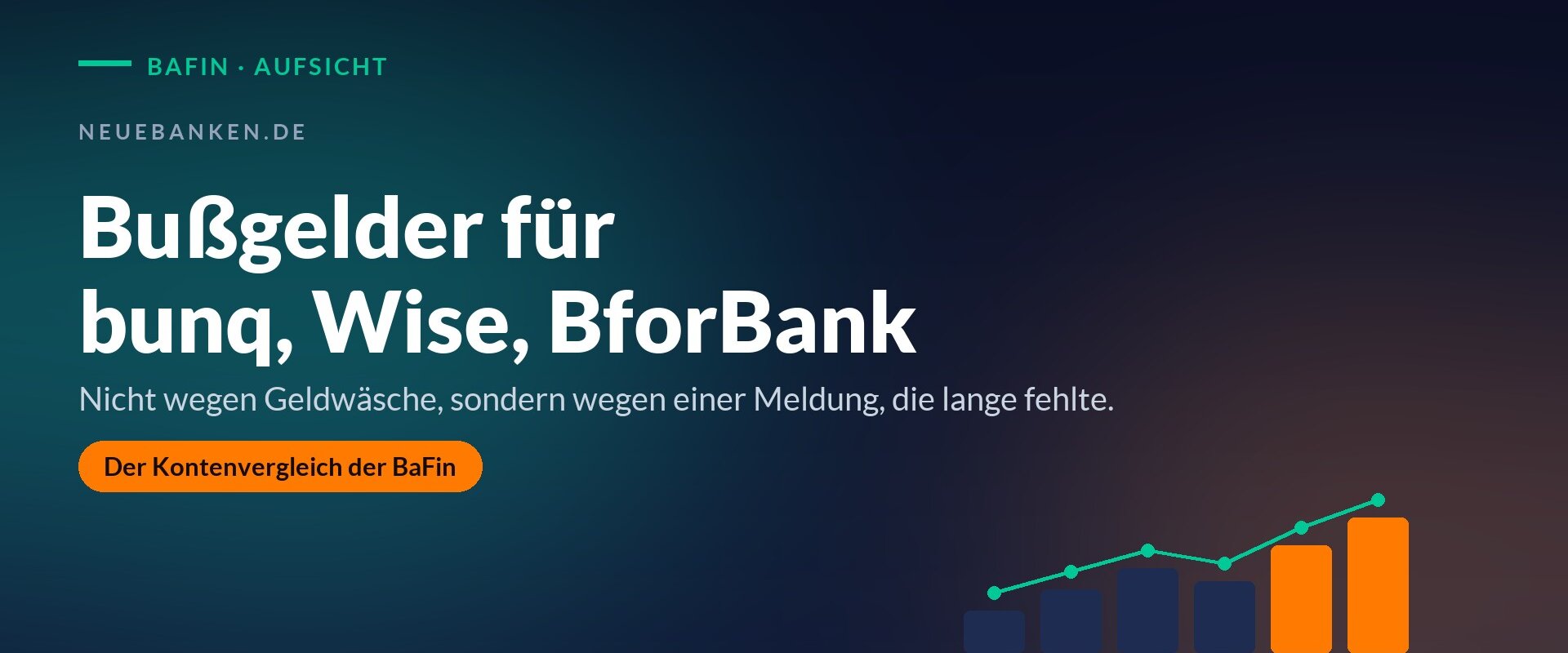 Beitragsbild: Bußgelder für bunq, Wise und BforBank wegen fehlender Meldung