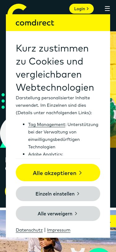 comdirect Erfahrungen 2026: Girokonto und Depot im Check iPhone Screenshot