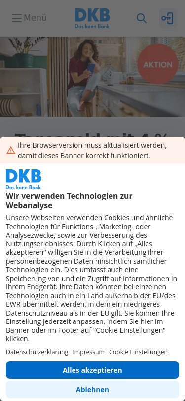 DKB Erfahrungen 2026: Girokonto, Tagesgeld und Depot im Check iPhone Screenshot