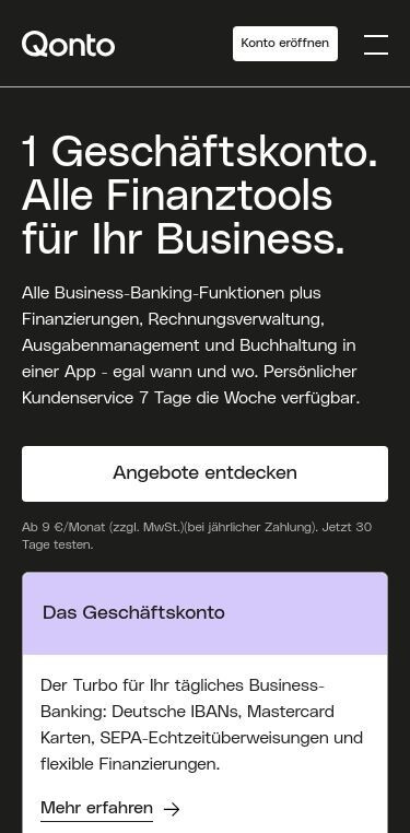 Qonto iPhone Screenshot