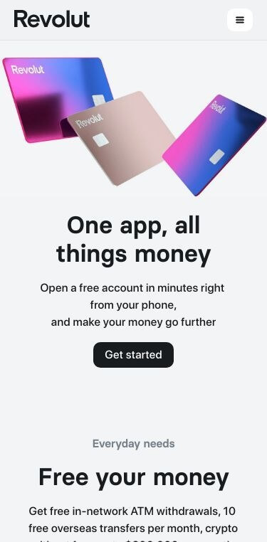 Revolut iPhone Screenshot