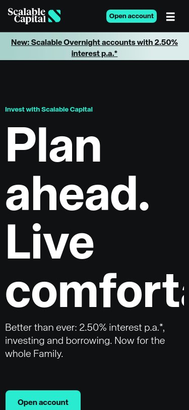 Scalable Capital iPhone Screenshot