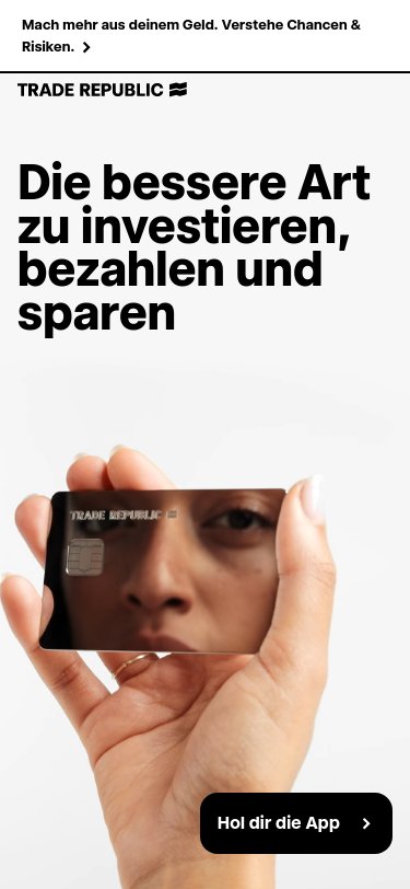 Trade Republic iPhone Screenshot