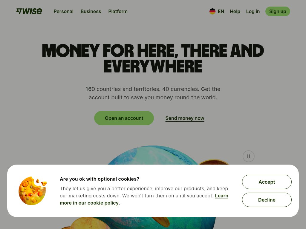 Wise iPad Screenshot