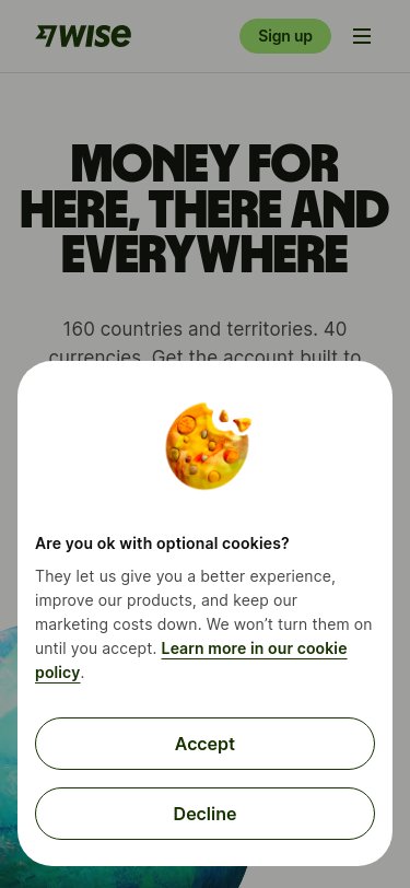 Wise iPhone Screenshot